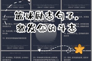 标题:哪里可以找到激励篮球运动员的训练故事?